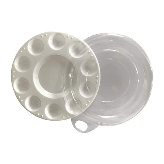10 Well Paint Palette With Lid By Craft Smart Michaels
